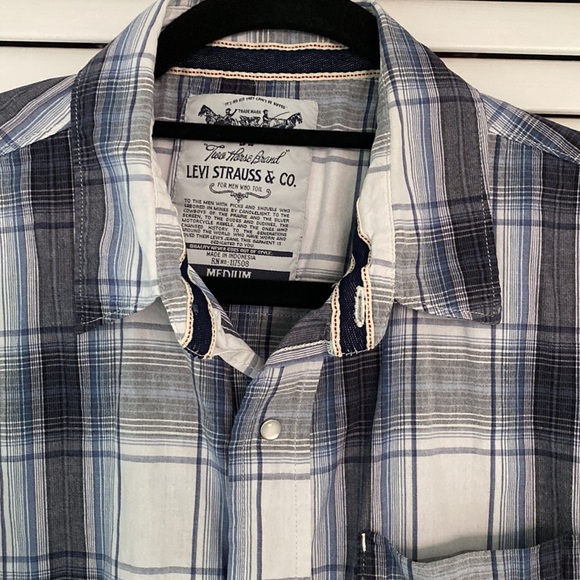 Levi Strauss & Co. Two Horse Brand Western Shirt. Snap front. - Picture 3 of 12